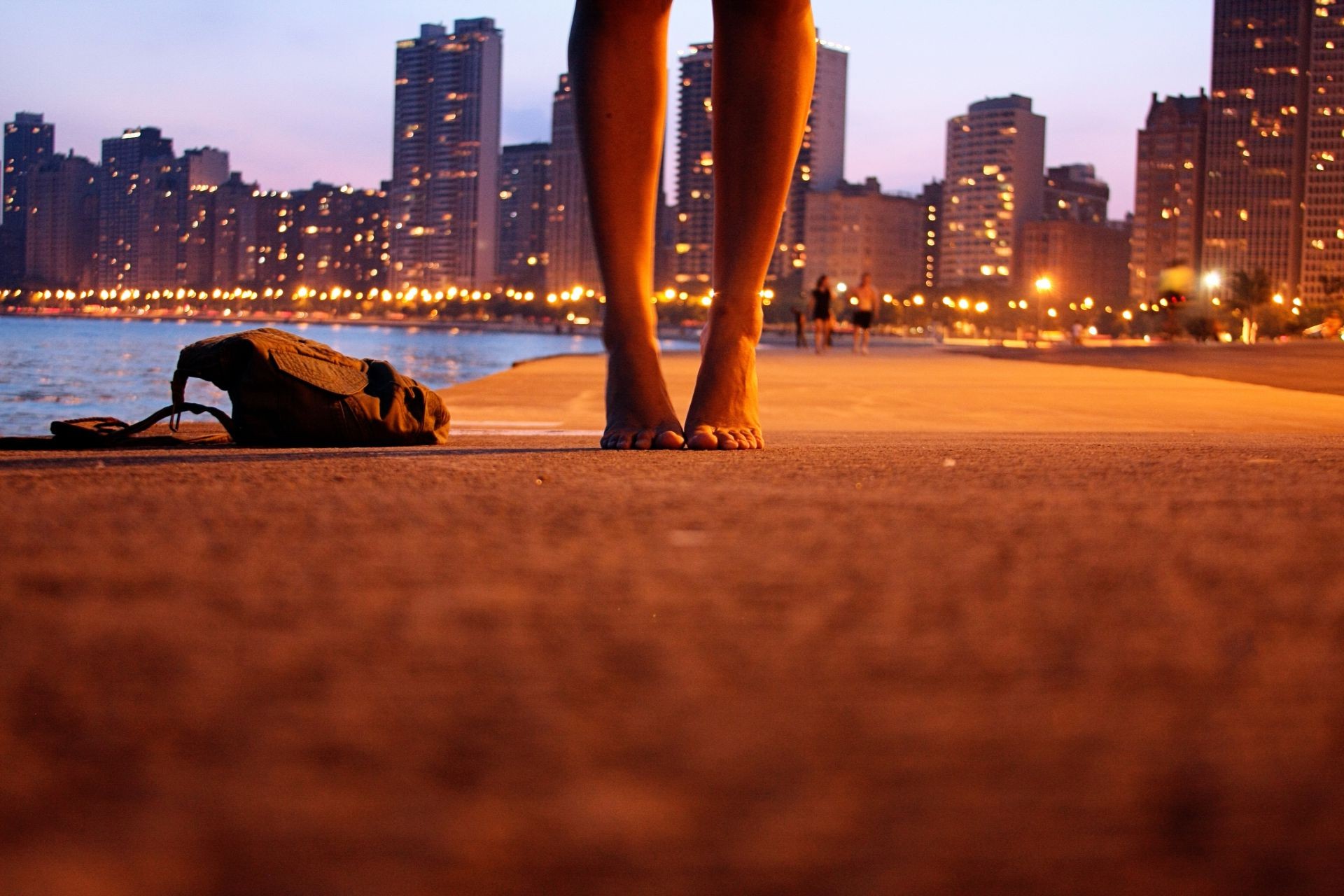 beach city sunset sea evening water travel seashore ocean light cityscape street dusk building skyscraper reflection dawn urban architecture skyline