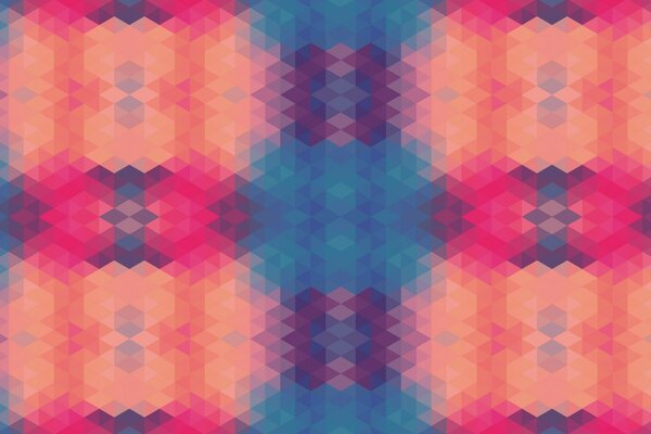 Bright geometric pattern