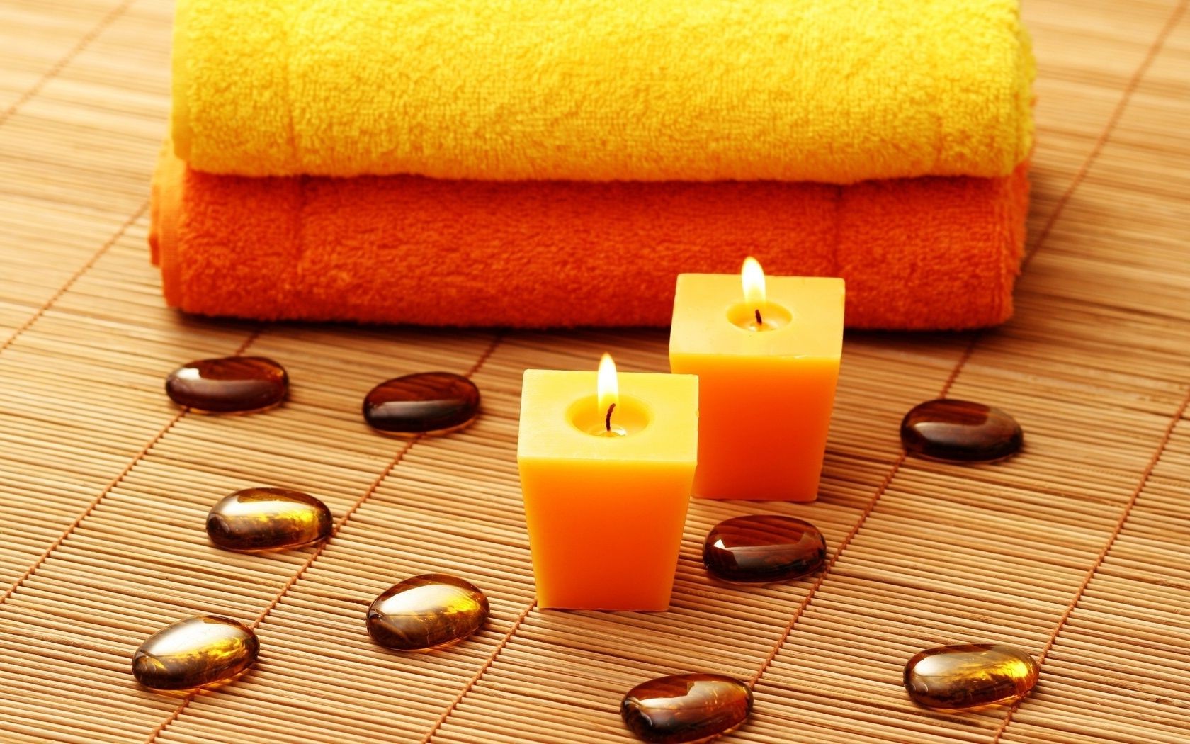relaxation health candle treatment towel aromatherapy bath luxury soap therapy massage