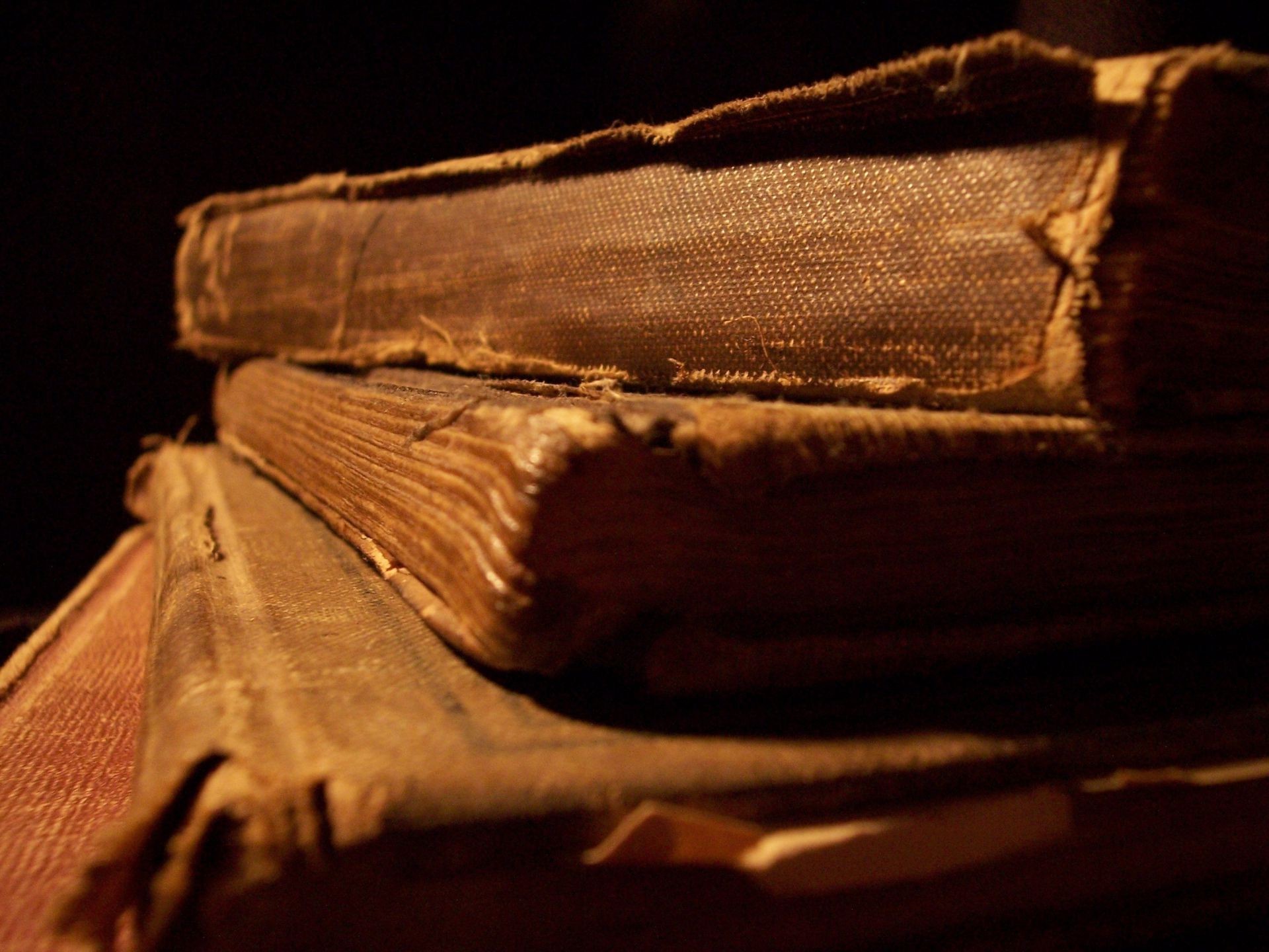 still life wear one leather old book dark man