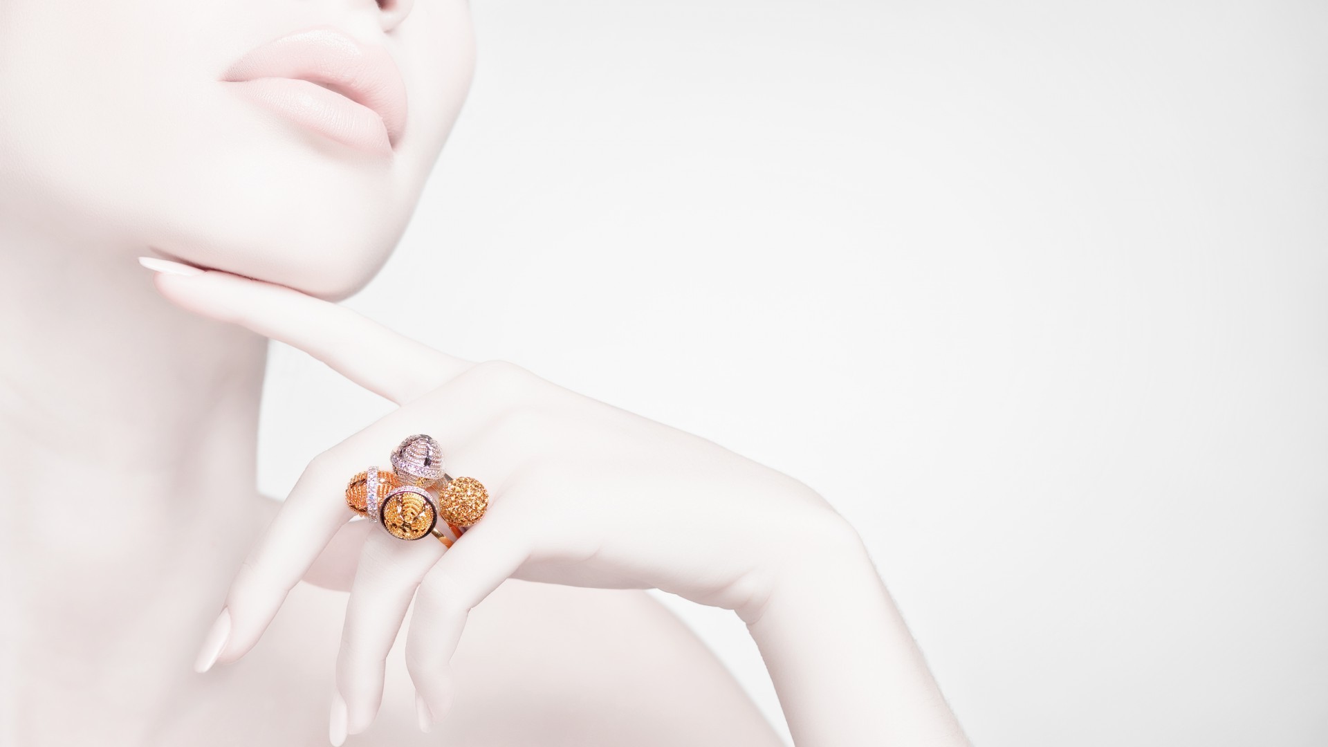 woman nude girl skin fashion portrait