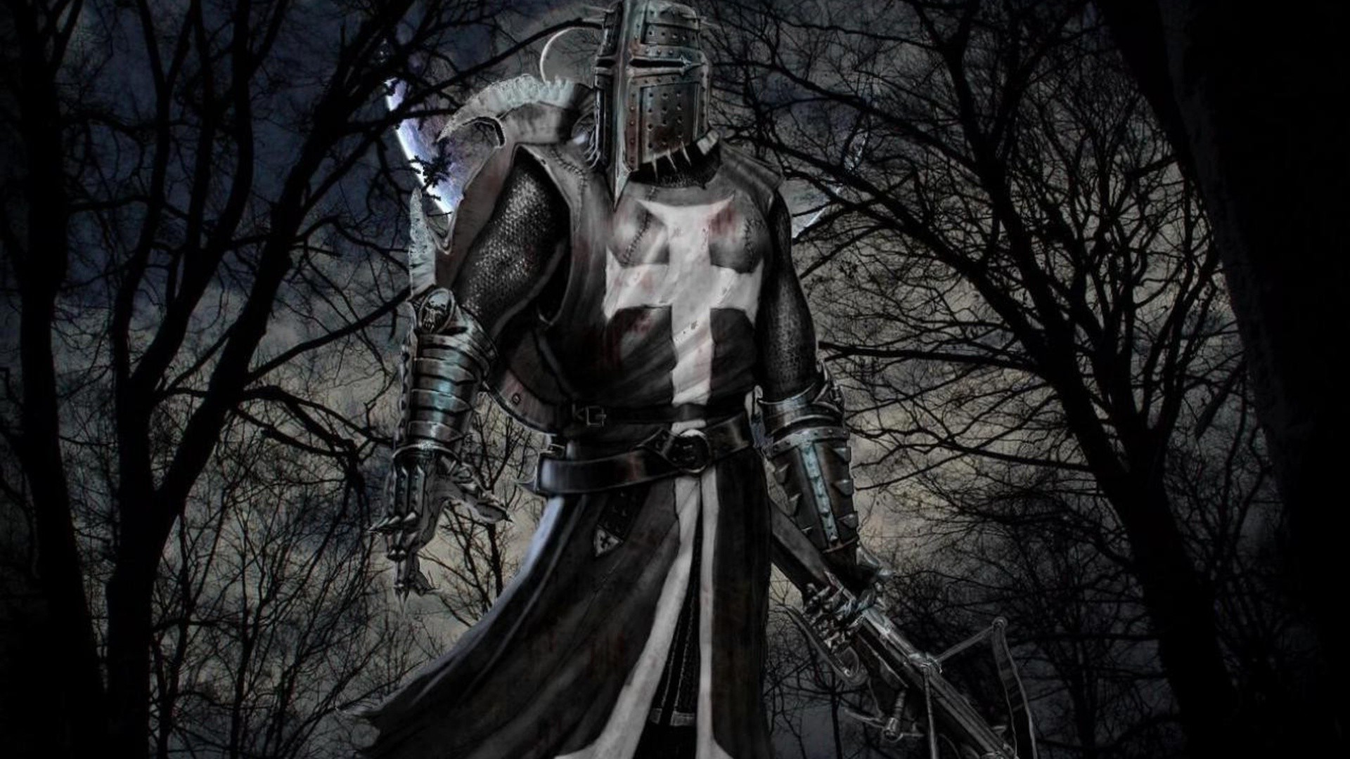 tree wood dark halloween fall fantasy