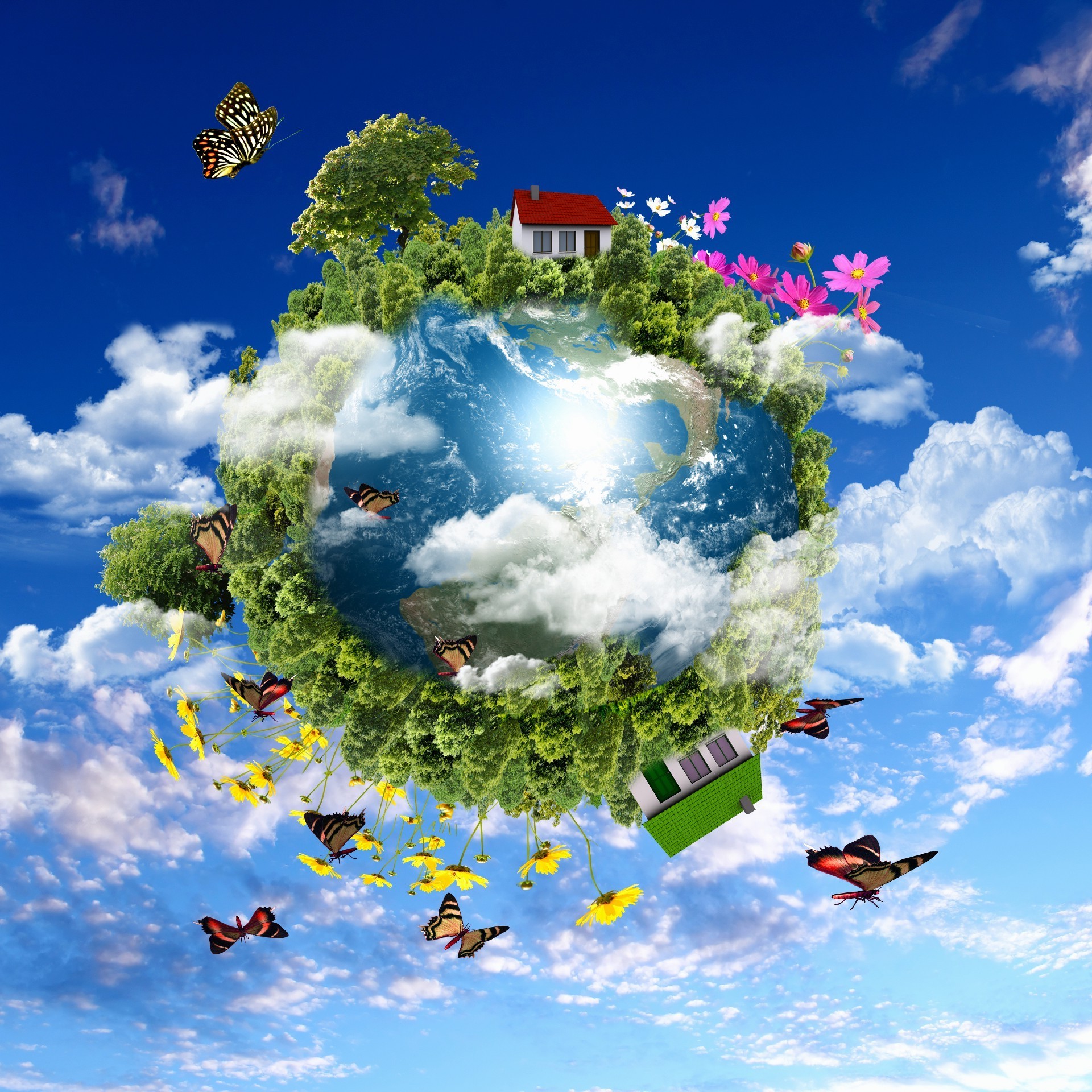 insects sky nature cloud summer outdoors spherical ball-shaped environment desktop freedom fair weather color season sun symbol