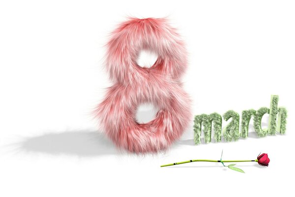 Graffiti of the shaggy figure eight with a rose