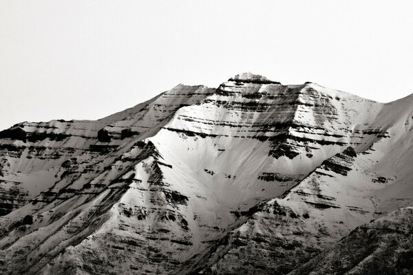 Majestic mountains. Sad landscape